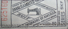 Vintage Clothing Tags - ACWA - Amalgamated Clothing Workers of